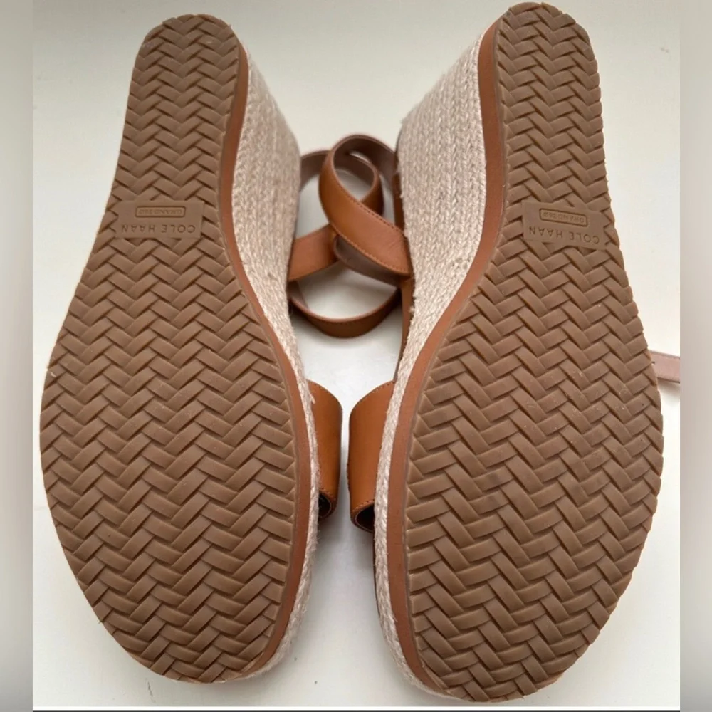 Cole Haan Cloudfeel Espadrille Link Wedge Sandal - Pecan 💞 - Picture 5 of 13